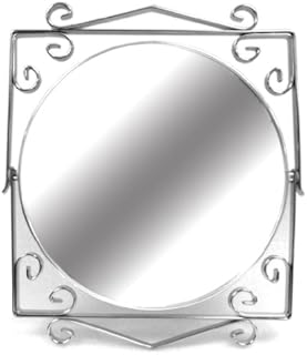 クロッサスアイアンミラー 丸 L ホワイト クロッサスアイアンミラー 丸 L ホワイト